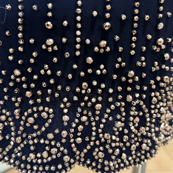 Xscape Beaded Chiffon-Cape Dress Size 6 - Picture 8 of 12